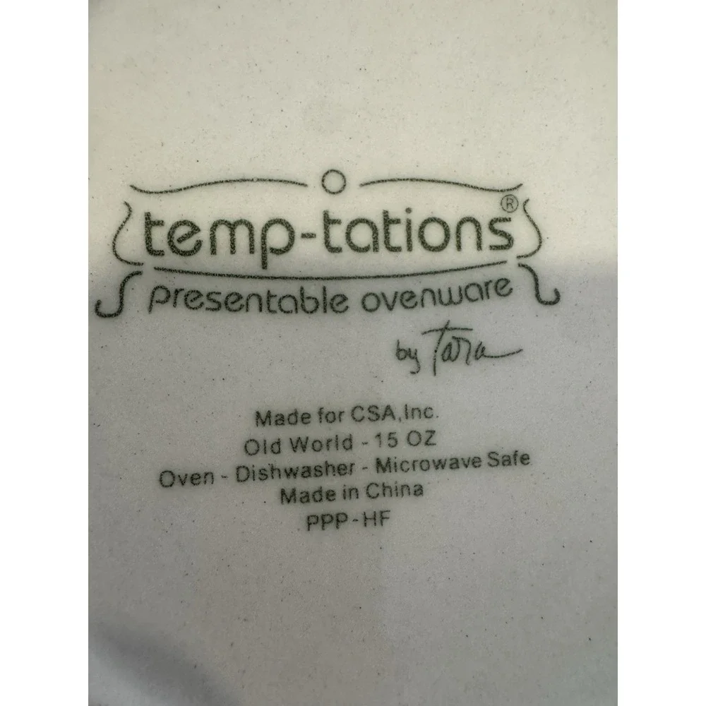 Set of 3 Temptations by Tara Old World Brown 15oz. Handled Soup Crocks MINT TT13